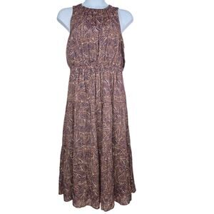 The Good Journey Midi Dress in Plum Size 16 NWT